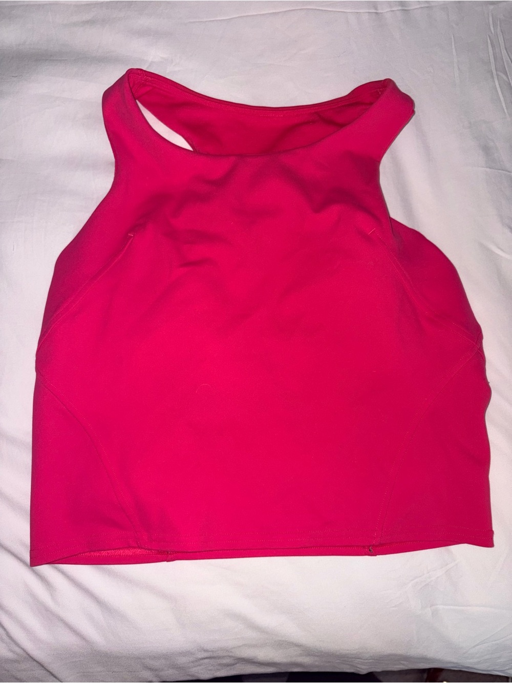Lululemon Size 10 Hot Pink Align Crop Tank Excellent